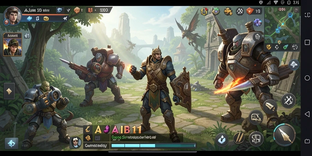 Screenshot AJAIB11 menampilkan aksi seru dalam gameplay strategi.