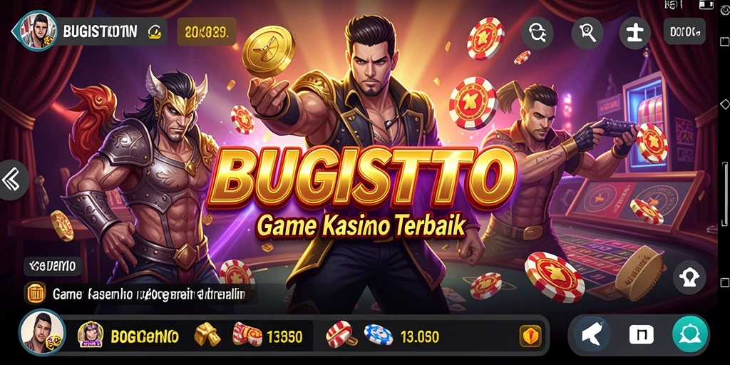 Gameplay seru di BUGISTOTO menunjukkan suasana kasino yang mendebarkan.