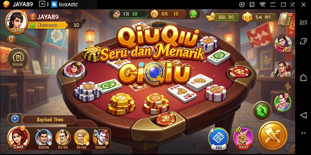 Screenshot gameplay QiuQiu JAYA89 yang menampilkan keseruan bermain.
