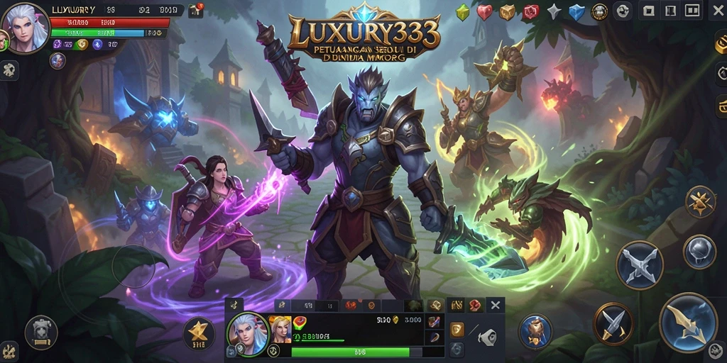 Gameplay seru di LUXURY333 dengan pemandangan indah.