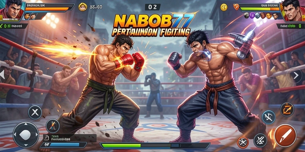 Tangkapan layar NABOB77 menampilkan aksi pertarungan yang mendebarkan.
