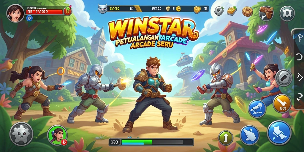Gameplay seru WINSTAR dengan grafis menawan.